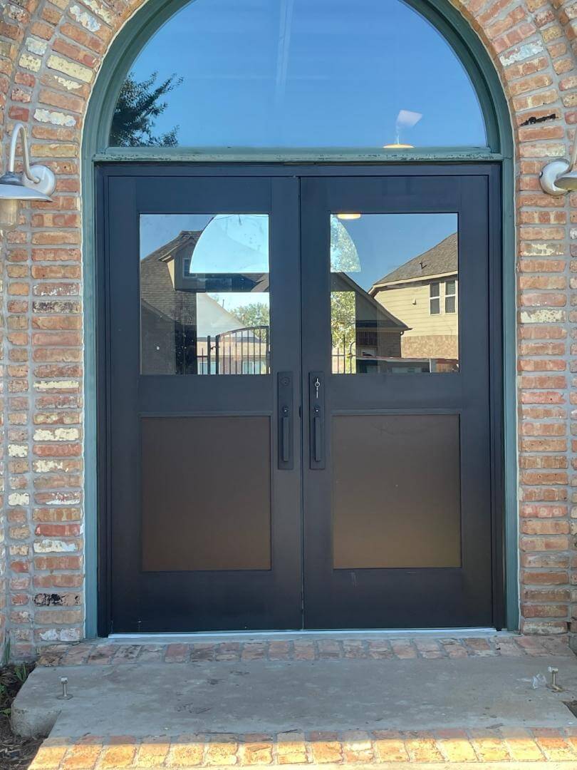 Front double door entrance
