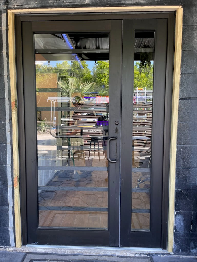 door with window