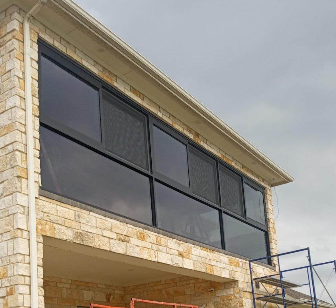 Modern glass sliding door system