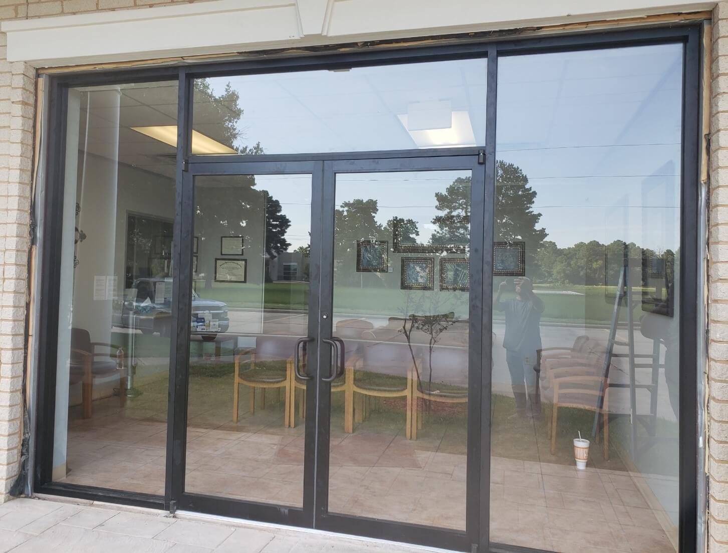 door with window